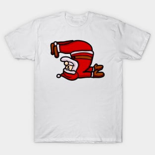 Santa Claus Doing Yoga T-Shirt